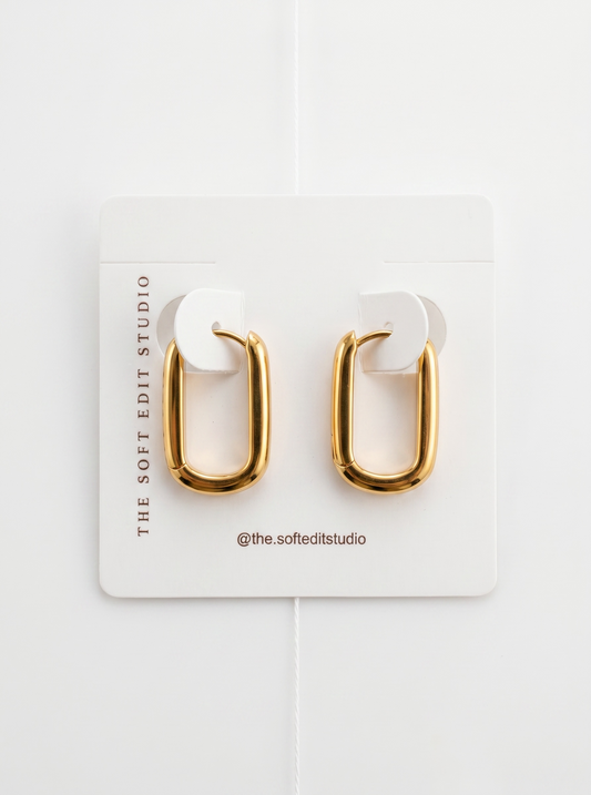 Luna Hoop Earrings – Gold