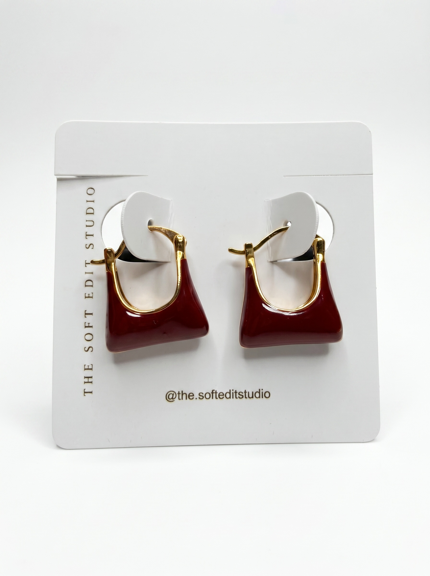 Muse Enamel Hoop Earrings