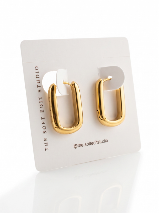 Luna Hoop Earrings – Gold