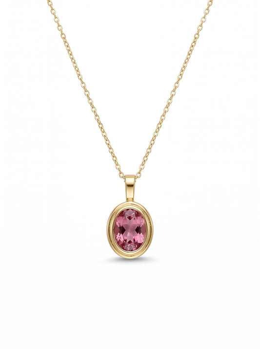 Gemstone Glow Pendant Necklace