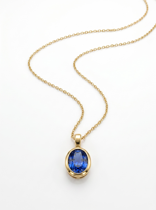 Gemstone Glow Pendant Necklace