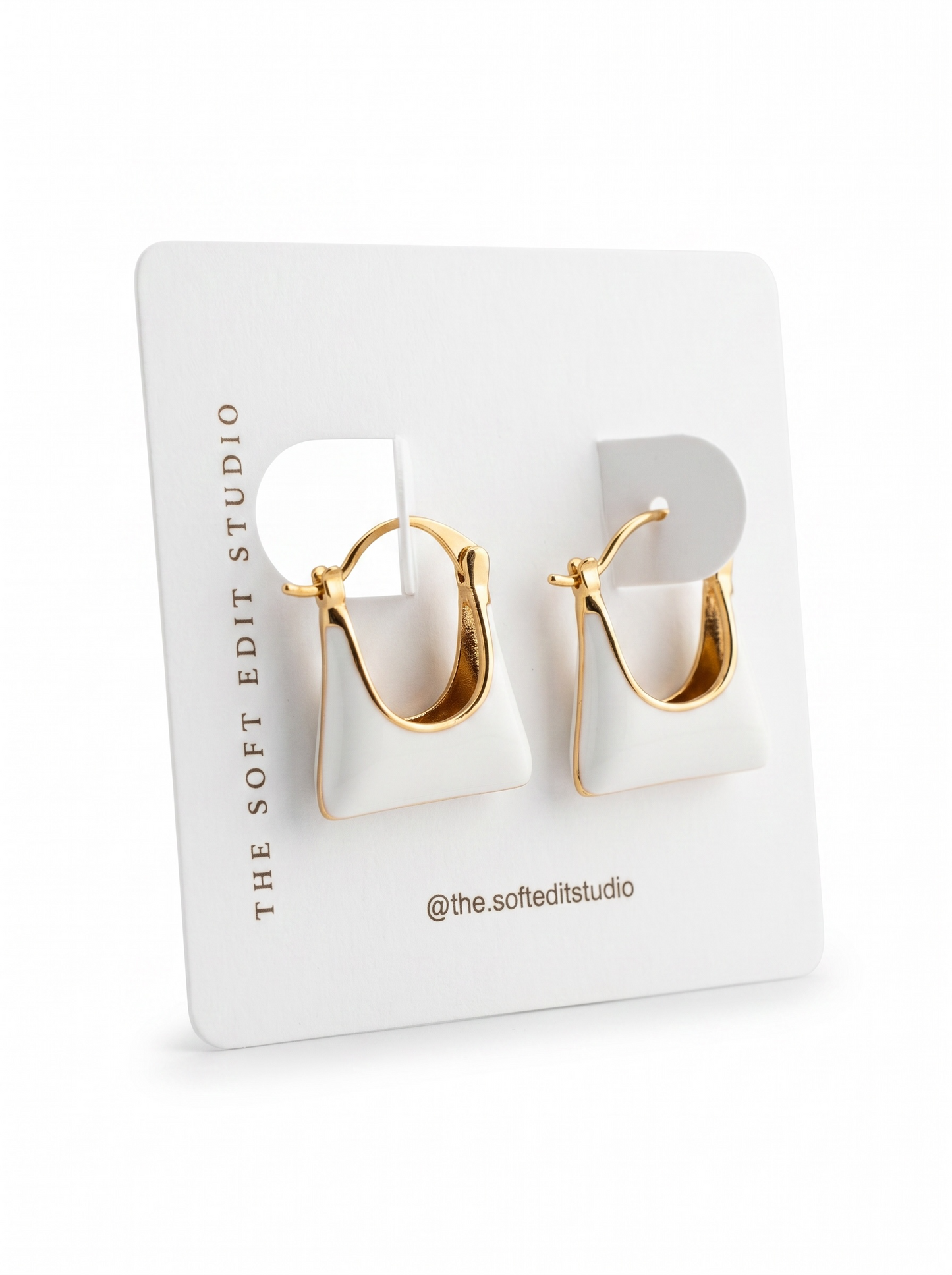 Muse Enamel Hoop Earrings