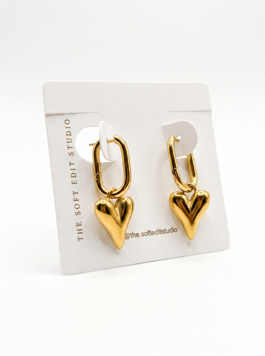 Heart Drop Earrings