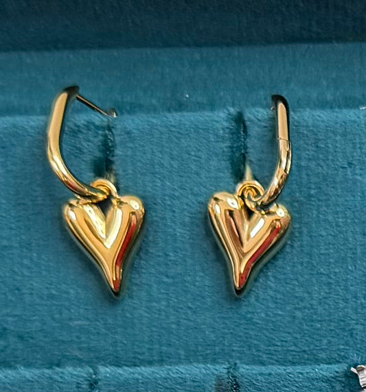 Heart Drop Earrings